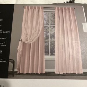 Room darkening curtains